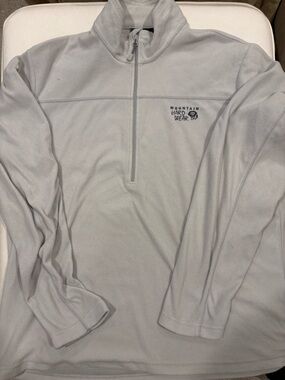 Mountain Hardwear Half Zip Fleece Jacket Men’s Large Gray